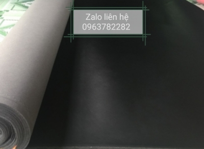 DA PU( polyurethan) màu đen khổ 1m4 độ dầy 1.2