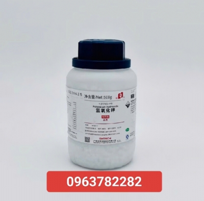 KOH làm xà phòng handmade (Kali hydroxit/Potassium Hydroxide 85%, Chai 500G, AR...