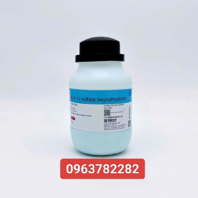 Hóa chất Iron (II) Sulfate Heptahydrate (FeSO4.7H2O, AR, Chai 500G, Xilong, Cas 7782-63-0)
