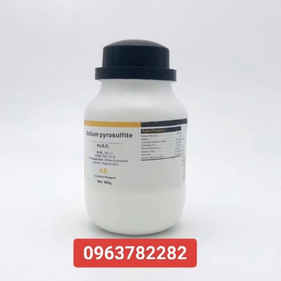 Hóa chất Sodium Pyrosulfite (Na2S2O5, AR, Chai 500G, Xilong, Cas 7681-57-4)