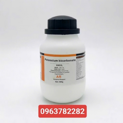 Hóa chất Potassium Bicarbonate (KHCO3, Potassium Hydrogen Carbonate, AR, Chai 500G, Xilo...