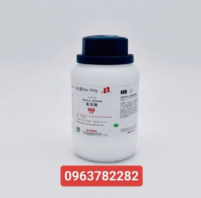 Hóa chất Sodium Chloride (NaCl, chai 500G, GHTECH, Cas 7647-14-5)
