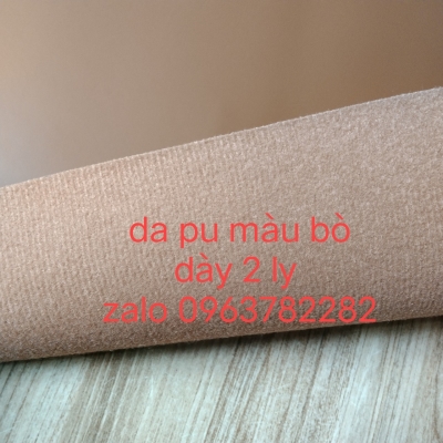 1M DA PU KHỔ 1M4 MÀU DA BÒ DÀY 2LY