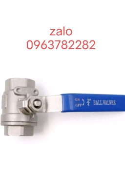 van tay gạt bi 2 đầu ren trong inox phi 27