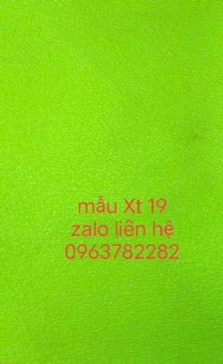 Vải simili màu xanh neon